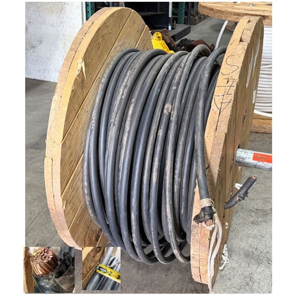 Large Spool Wesco 500-1C XHHW-2 STR BC 600V XLP Wet/Dry Wire