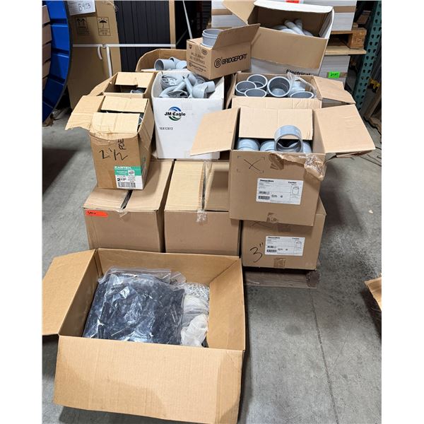 Multiple Boxes PVC Pipe Sections & Fittings, Misc Sizes