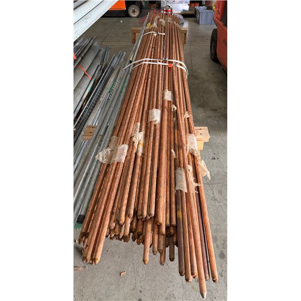 Bundle Copper Grounding Rods 120"L (see video)