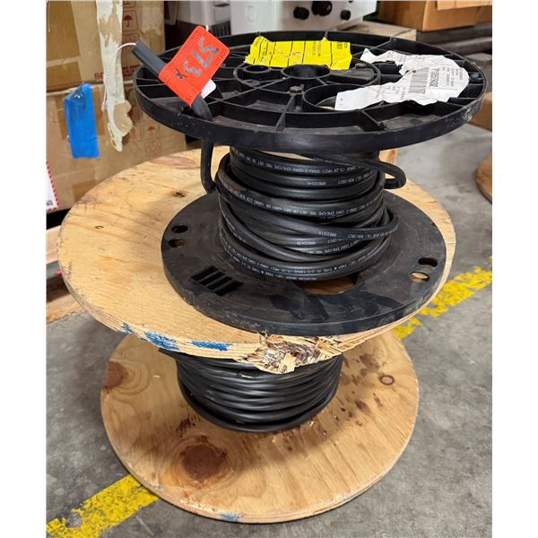 Qty 2 Spools 10 AWG XHHW-2 Black Wire