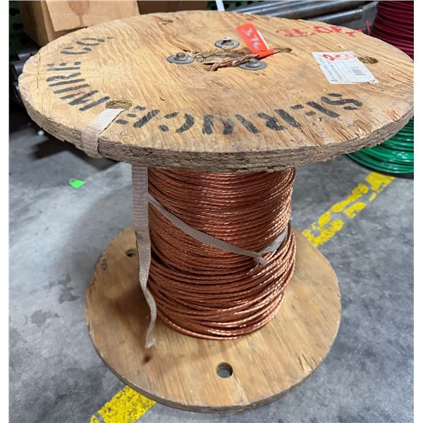 Spool 6 AWG 7-Strand Bare Copper Grounding Wire