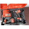 Image 1 : Milwaukee 2904-20 Hammer Drill, 2853-20 Hex Driver & Charger in Hard Case