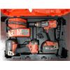 Image 1 : Milwaukee 3697-22 Combo Kit: 2953-20 Hex Impact Driver, 2904-20 Hammer Drill/Driver & Charger in Har