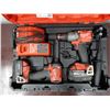 Image 1 : Milwaukee 2997-22 Combo Kit: 2853-20 Hex Impact Driver, 2804-20 Hammer Drill/Driver & Charger in Har