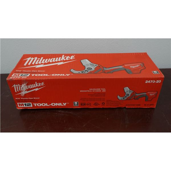 Milwaukee 2470-20 M12 Plastic Pipe Shear in Box (Tool Only)