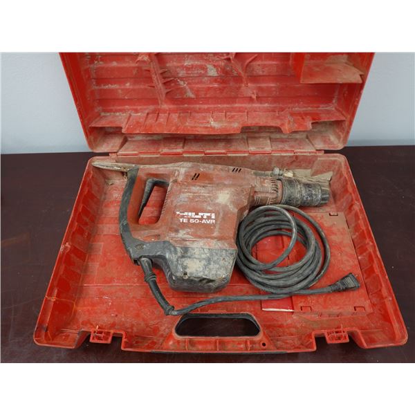 Hilti TE-50-AVR Corded Rotary Hammer Drill in Hard Case