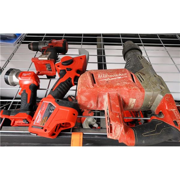 Milwaukee Power Tools:  Rotary Hammer, Pipe Shear, Worklight, etc