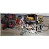 Image 1 : Multiple Hand Tools & Bags: Drivers, Hoses, Bits, Tape, Ratchets, Sockets, etc