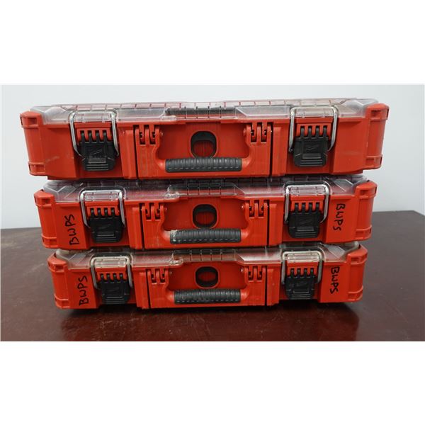 Qty 3 Milwaukee Packout Tool Storage Boxes
