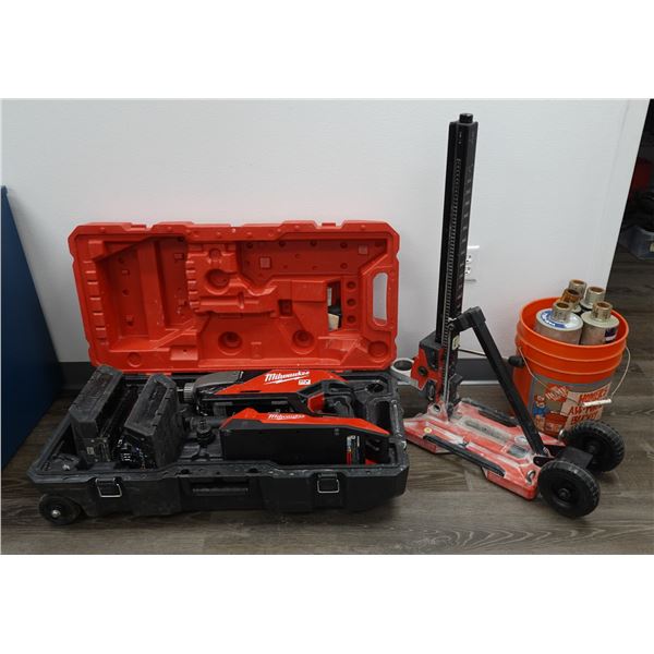 Milwaukee MKF301-0 Core Drill Kit with Stand & Husqvarna Vari-Drill Diamond Core Bits