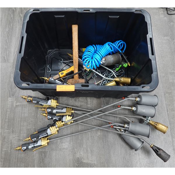 Multiple Sievert Turbo Roofer Torch Kits, Tools, Hose, Hardware, etc