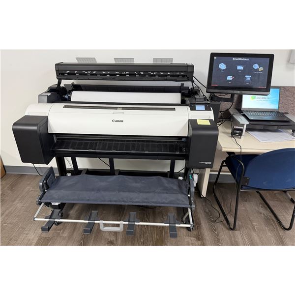 Canon Image PROGRAF TM-300 Inkjet Large Format Printer w/Colortrac Scanner (Works See Video)