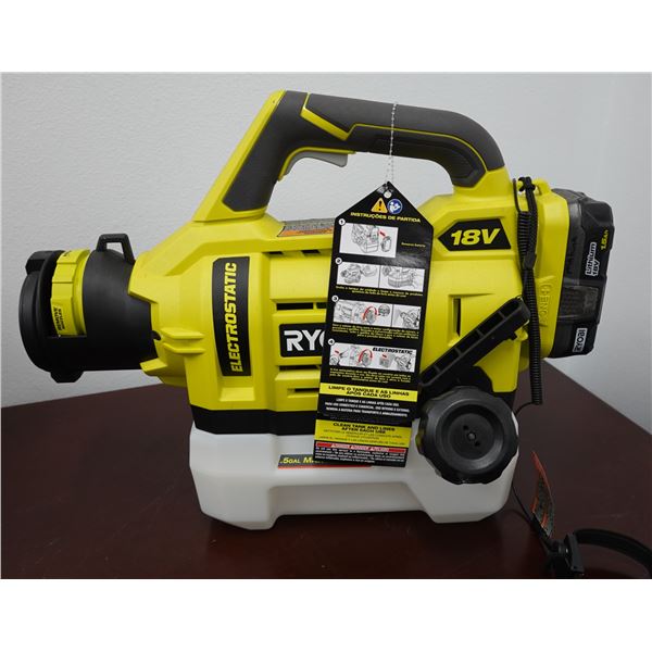Ryobi Cordless Electrostatic Sprayer/Mister