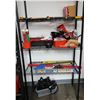 Image 1 : Contents of Shelf: Levels, Hand Tools, First Aid, Thule Straps, etc (shelf not included)