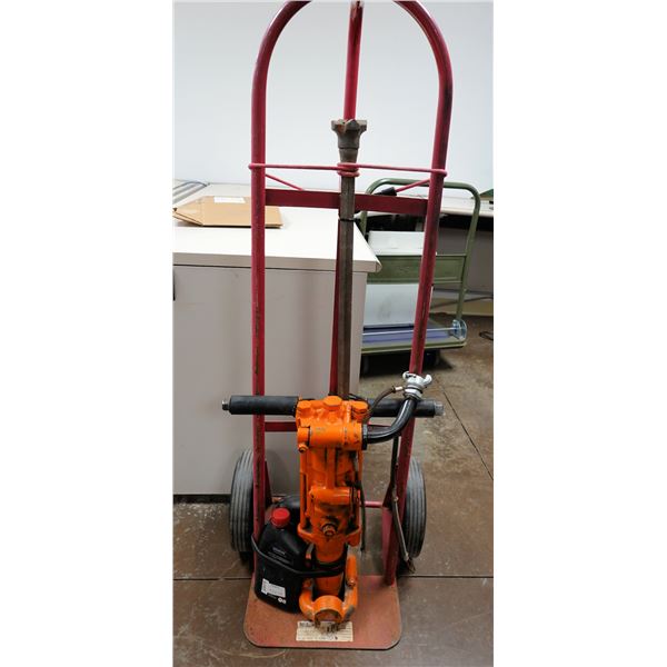 APT American Pneumatic Tools Rock Drill on Dolly