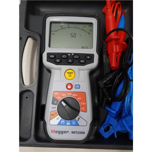 Megger MIT2500 Insulation Tester in Hard Case