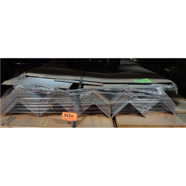 Multiple L-Shaped Metal Angle Brackets 8"