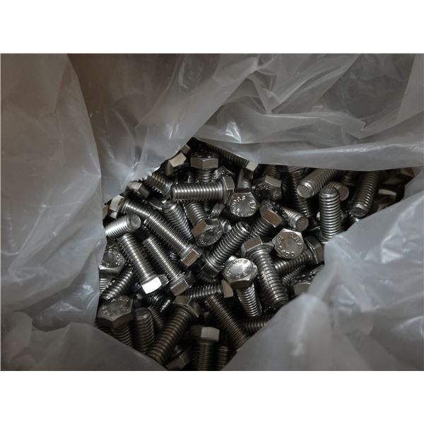 Box 1-H-37C-100 Stainless Steel Hex Cap Screws