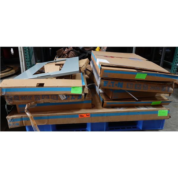 Contents of Pallet: Eaton Electrical Panel Covers, Inner Trim, etc