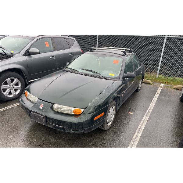 2002 SATURN SL1, 4DRSD, GREEN, VIN 1G8ZG52872Z126836,