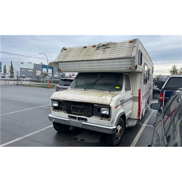 1988 FORD ECONOLINE 350 MOTORHOME, BEIGE, VIN 1FDKE30G6JHA27114,