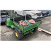 Image 2 : JOHN DEERE GATOR 4X2 GAS SIDE BY SIDE, NO KEY, NO PASSENGER SEAT, HAND DUMP BOX, HOURS UNKNOWN, NO