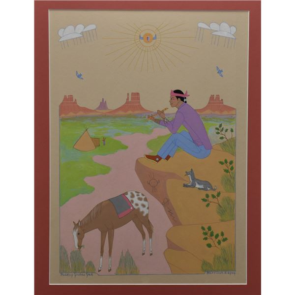 NAVAJO PAINTING (HARRISON BEGAY)