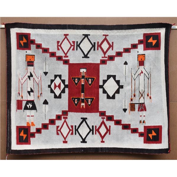 NAVAJO STORM PATTERN YEI TEXTILE