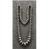 Image 1 : NAVAJO SILVER BEAD NECKLACE