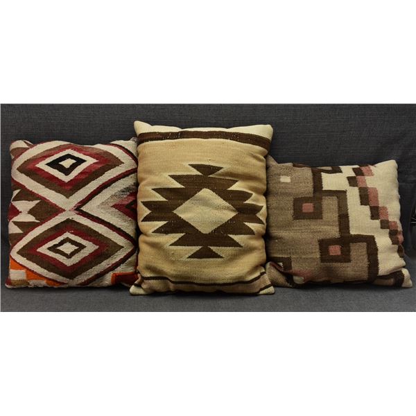 THREE NAVAJO PILLOWS
