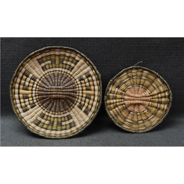 TWO HOPI WICKER BASKETS