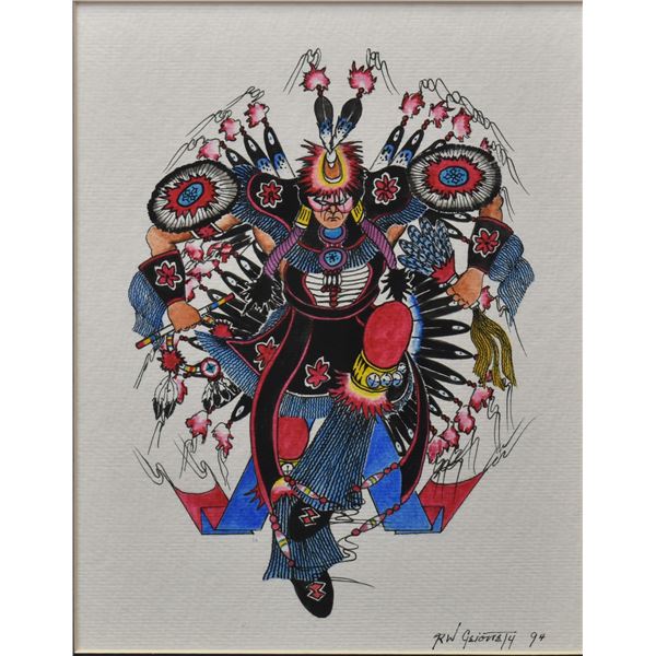 KIOWA PAINTING (RON GEIONETY)