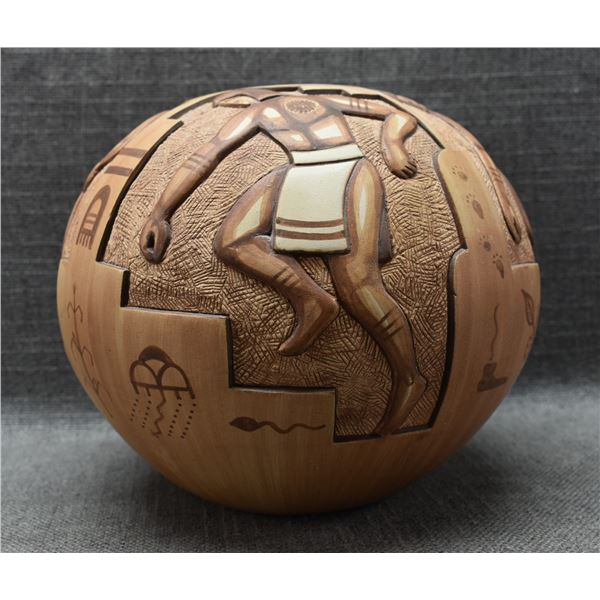 HOPI POTTERY SEED JAR (POLACCA)
