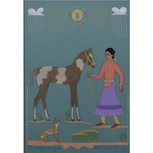 NAVAJO PAINTING (HARRISON BEGAY)