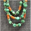 Image 2 : THREE STRAND TURQUOISE AND SHELL NECKLACE