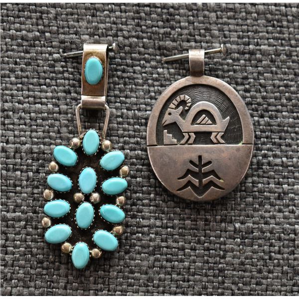 NAVAJO AND HOPI PENDANTS