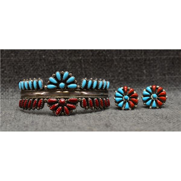 NAVAJO BRACELET AND EARRINGS (DJ)