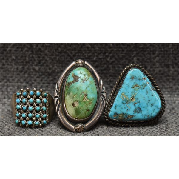 NAVAJO AND ZUNI RINGS