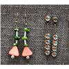 Image 2 : EIGHT PAIRS OF EARRINGS