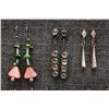 Image 3 : EIGHT PAIRS OF EARRINGS
