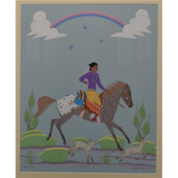 NAVAJO PAINTING (HARRISON BEGAY)