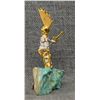 Image 2 : ZUNI STERLING SILVER AND GOLD SCULPTURE (MIKAEL REDMAN)