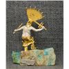 Image 3 : ZUNI STERLING SILVER AND GOLD SCULPTURE (MIKAEL REDMAN)