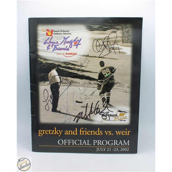 WAYNE GRETZKY SIGNED BOOK W MANY SIGS
