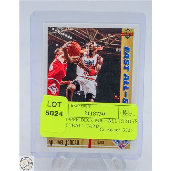 1992 UPPER DECK MICHAEL JORDAN BASKETBALL CARD