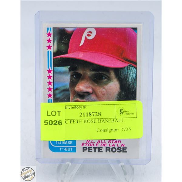 1980 OPC PETE ROSE BASEBALL CARD