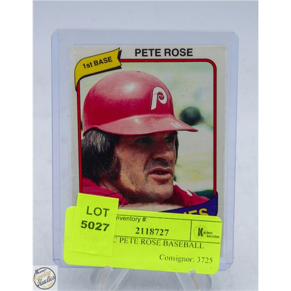 1980 OPC PETE ROSE BASEBALL CARD
