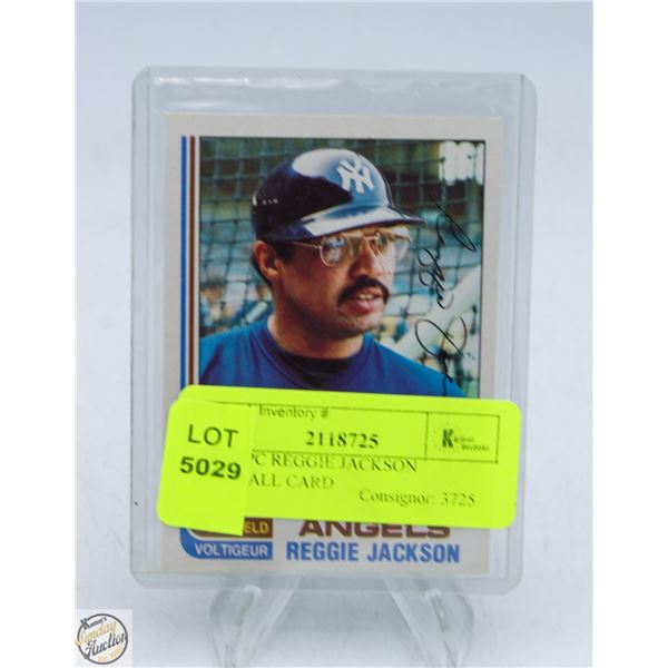 1982 OPC REGGIE JACKSON BASEBALL CARD