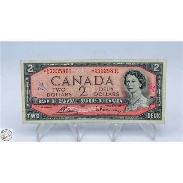 1954 CANADA $2 BILL