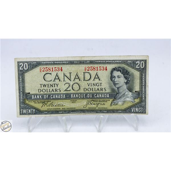 1954 CANADA $20 BILL